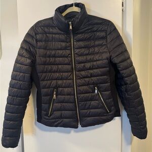 Love Tree Black Quilted Puffer Jacket Zip Up Size L
